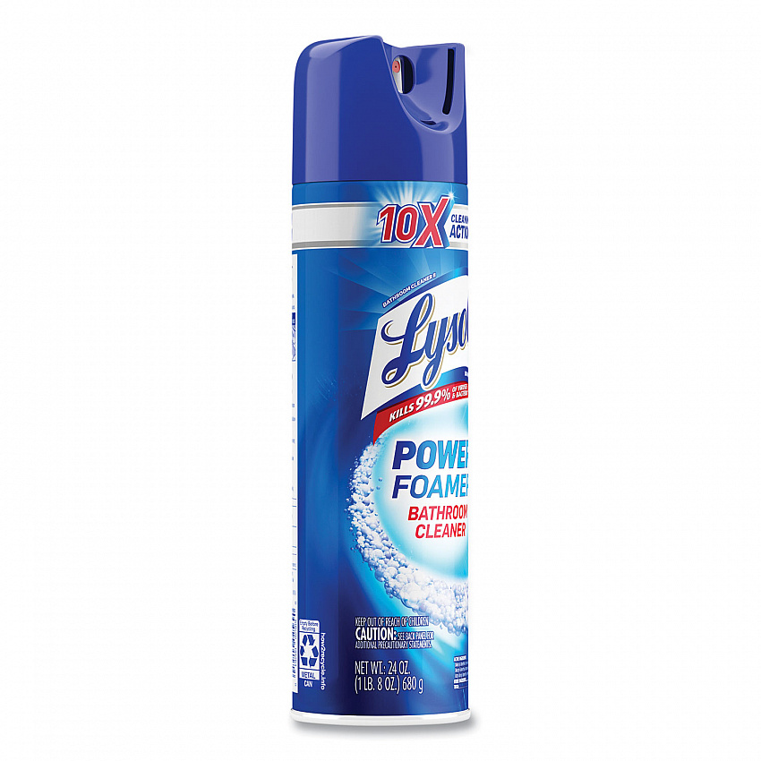 Power Foam Bathroom Cleaner, Unscented, 24 oz Aerosol Spray (02569)