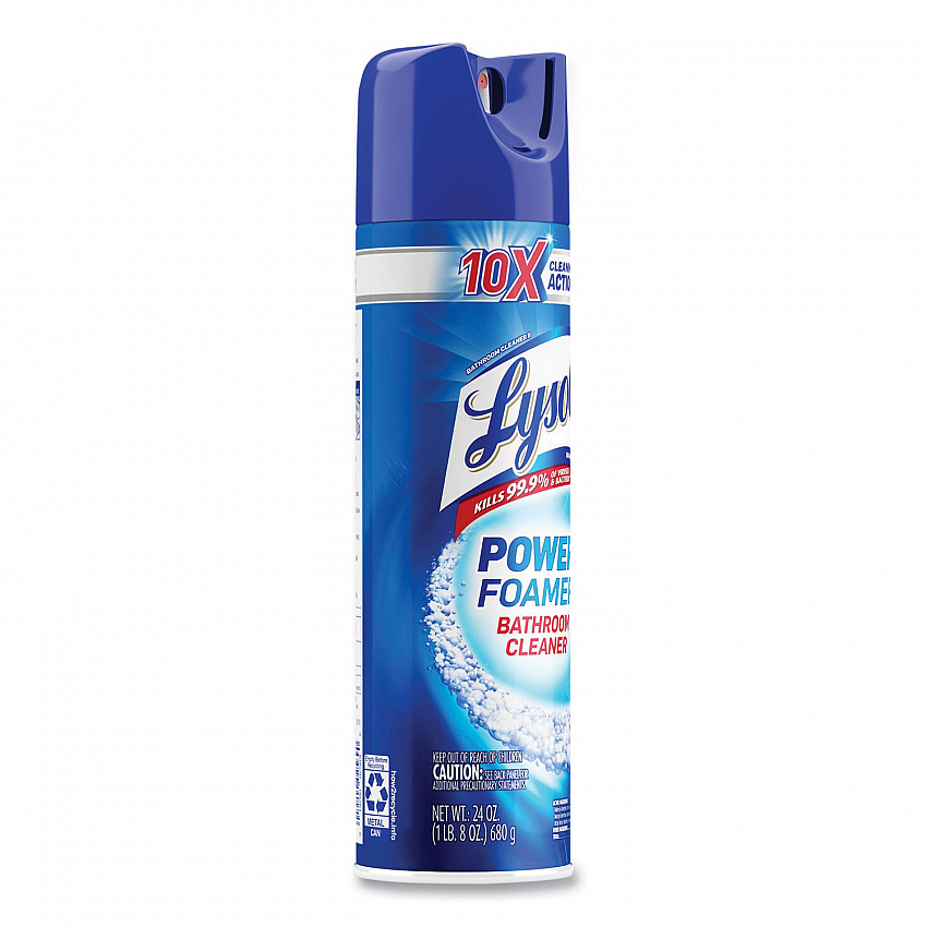Power Foam Bathroom Cleaner, Unscented, 24 oz Aerosol Spray, 12/Carton (02569CT)