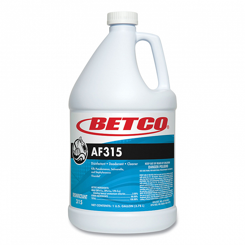 AF315 Disinfectant Cleaner, Citrus Floral Scent, 1 gal Bottle, 4/Carton (3150400)