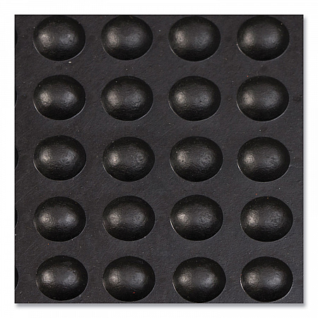Bubble Flex Anti-Fatigue Mat, Rectangular, Black Crush-Resistant Non-Slip Surface, 24