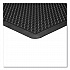 Bubble Flex Anti-Fatigue Mat, Rectangular, Black Crush-Resistant Non-Slip Surface, 24