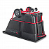 1 cu yd BRUTE Forkliftable Rotomolded Tilt Truck, Standard Duty, 1,250 lb Capacity, Black/Red (131542BLA)
