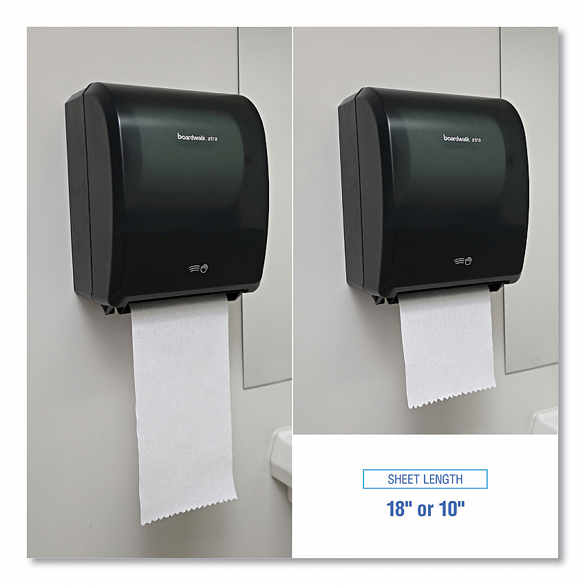 Xtra Electronic Hand Towel Dispenser, 12.31 x 9.31 x 15.94, Black (33GREEN)