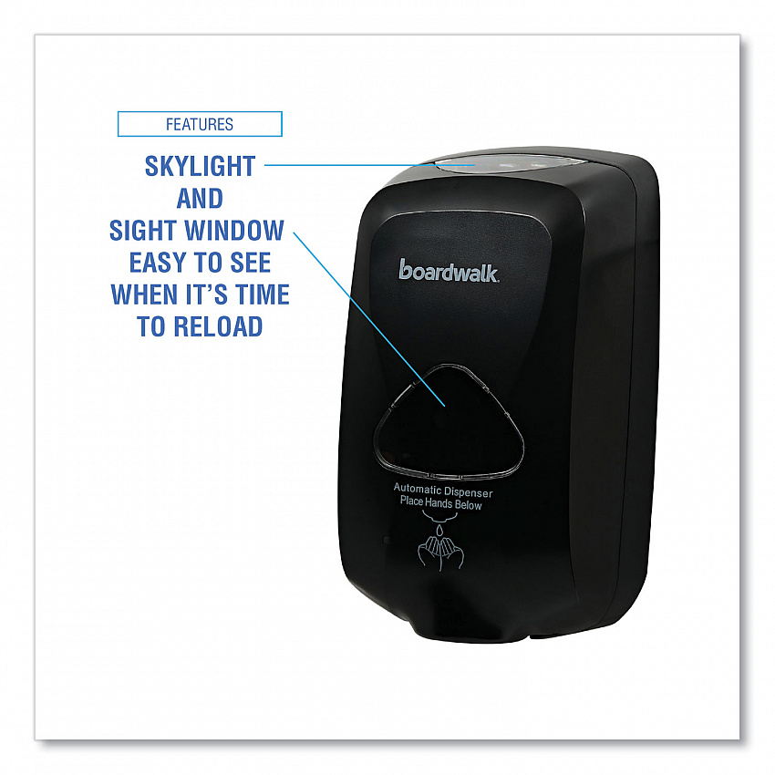 Touch-Free Foam Soap Dispenser, 1,200 mL, 6 x 4.05 x 10.58, Black (42200)
