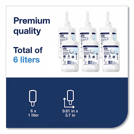 Premium Extra Mild Soap Refill, Unscented, 1 L, 6/Carton (400029)