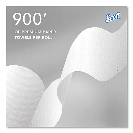 Pro Hard Roll Paper Towels with Absorbency Pockets for Scott Pro Dispenser, Green Core Only, 1-Ply, 7.5