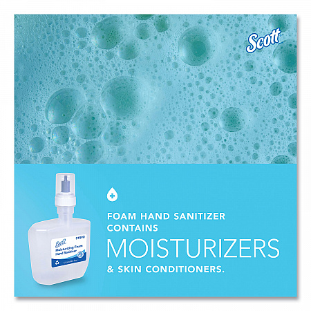 Pro Moisturizing Foam Hand Sanitizer, 1,200 mL Cassette, Fruity Cucumber Scent, 2/Carton (91590)