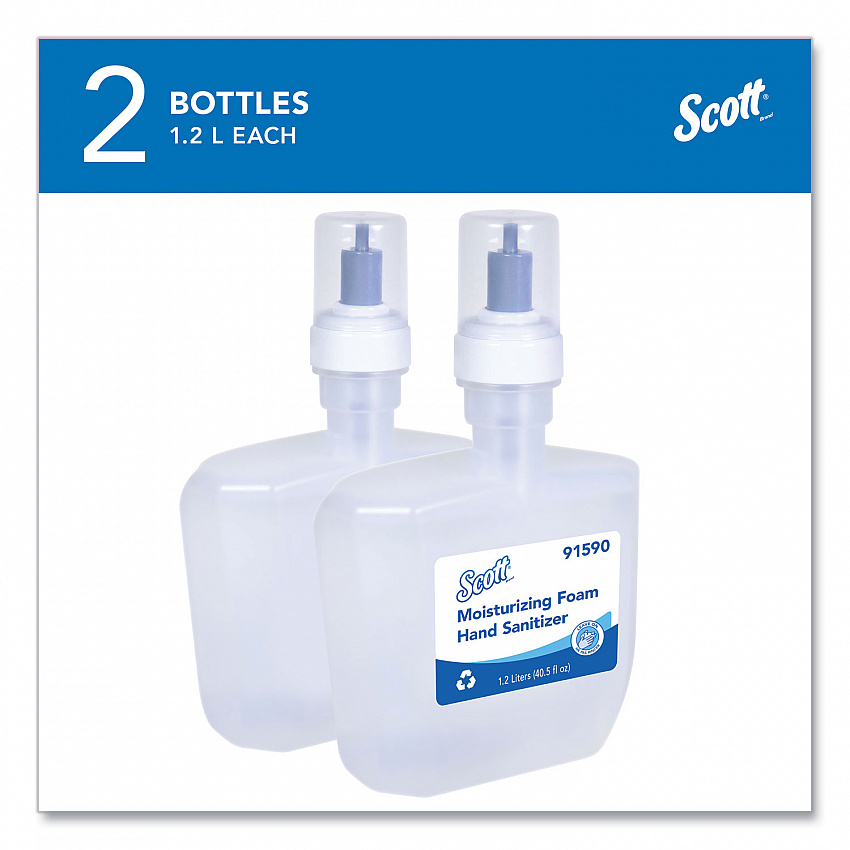 Pro Moisturizing Foam Hand Sanitizer, 1,200 mL Cassette, Fruity Cucumber Scent, 2/Carton (91590)