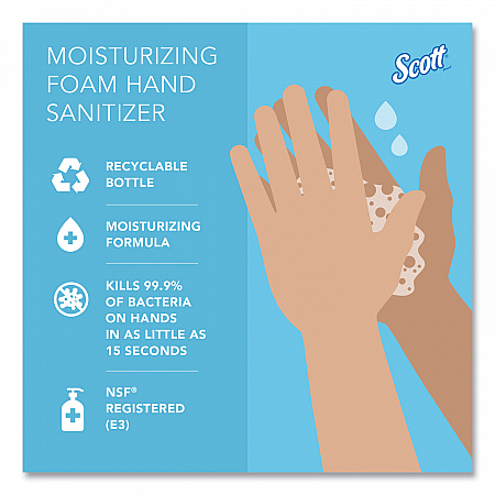 Pro Moisturizing Foam Hand Sanitizer, 1,000 mL Refill, Fruity Cucumber Scent, 6/Carton (91560)