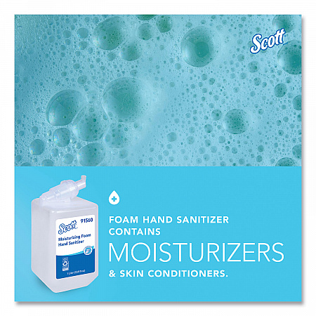 Pro Moisturizing Foam Hand Sanitizer, 1,000 mL Refill, Fruity Cucumber Scent, 6/Carton (91560)