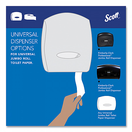 Essential JRT Jumbo Roll Bathroom Tissue, Septic Safe, 2-Ply, 3.55