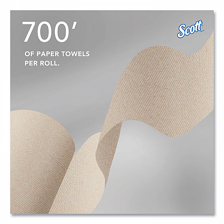 Essential 100% Recycled Fiber Hard Roll Towel, 1-Ply, 8