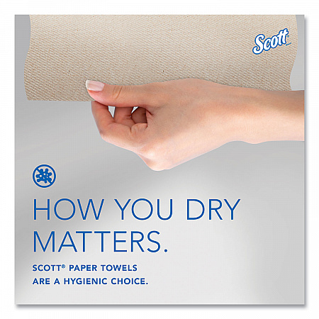 Essential 100% Recycled Fiber Hard Roll Towel, 1-Ply, 8