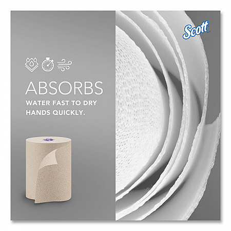 Essential 100% Recycled Fiber Hard Roll Towel, 1-Ply, 8