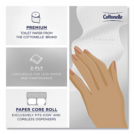 Clean Care Bathroom Tissue, Septic Safe, 2-Ply, White, 900 Sheets/Roll, 36 Rolls/Carton (53862CT)