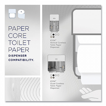 Clean Care Bathroom Tissue, Septic Safe, 2-Ply, White, 900 Sheets/Roll, 36 Rolls/Carton (53862CT)