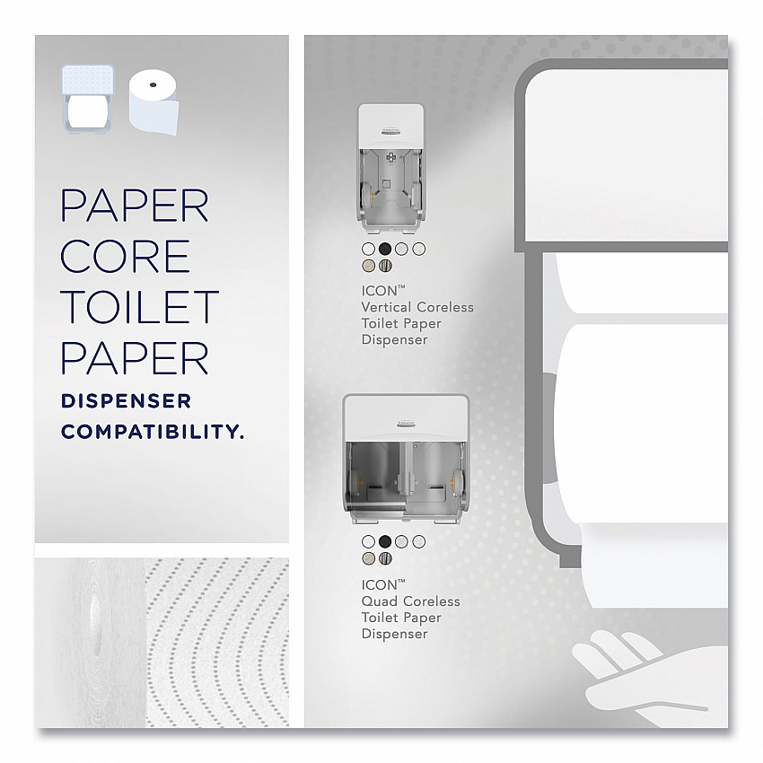 Clean Care Bathroom Tissue, Septic Safe, 2-Ply, White, 900 Sheets/Roll, 36 Rolls/Carton (53862CT)