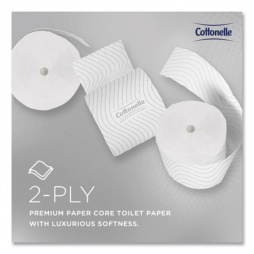 Clean Care Bathroom Tissue, Septic Safe, 2-Ply, White, 900 Sheets/Roll, 36 Rolls/Carton (53862CT)