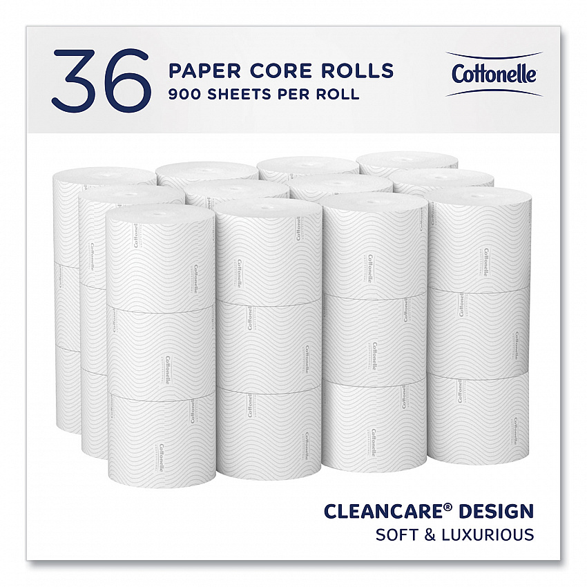 Clean Care Bathroom Tissue, Septic Safe, 2-Ply, White, 900 Sheets/Roll, 36 Rolls/Carton (53862CT)
