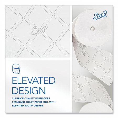 Pro Small Core High Capacity/SRB Bath Tissue, Septic Safe, 2-Ply, White, 1,100 Sheets/Roll, 36 Rolls/Carton (47305)