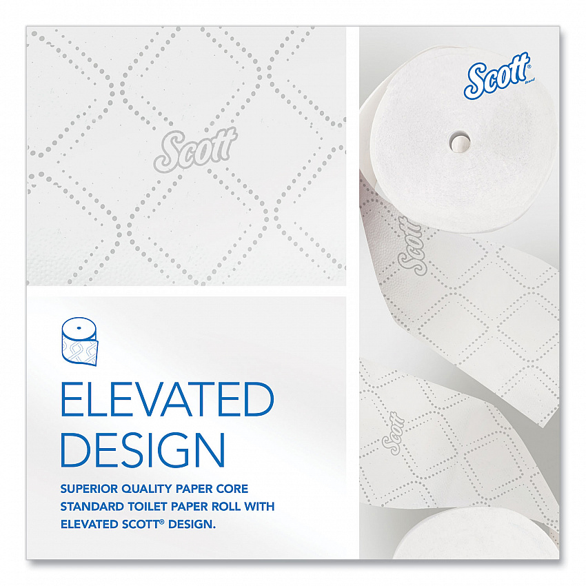 Pro Small Core High Capacity/SRB Bath Tissue, Septic Safe, 2-Ply, White, 1,100 Sheets/Roll, 36 Rolls/Carton (47305)