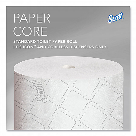 Pro Small Core High Capacity/SRB Bath Tissue, Septic Safe, 2-Ply, White, 1,100 Sheets/Roll, 36 Rolls/Carton (47305)