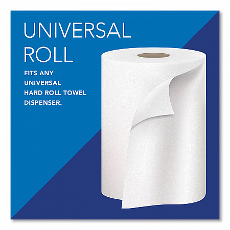 Essential 100% Recycled Fiber Hard Roll Towel, 1-Ply, 8
