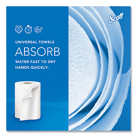 Essential 100% Recycled Fiber Hard Roll Towel, 1-Ply, 8