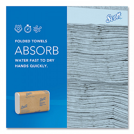 Essential Multi-Fold Towels, Plus Tier, Absorbency Pockets, 1-Ply, 9.2 x 9.4, White, 250/Packs, 16 Packs/Carton (01804)