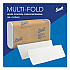 Essential Multi-Fold Towels, Plus Tier, Absorbency Pockets, 1-Ply, 9.2 x 9.4, White, 250/Packs, 16 Packs/Carton (01804)