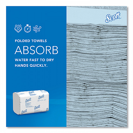 Pro Scottfold Towels, 1-Ply, 7.8 x 12.4, White, 175 Towels/Pack, 25 Packs/Carton (01960)