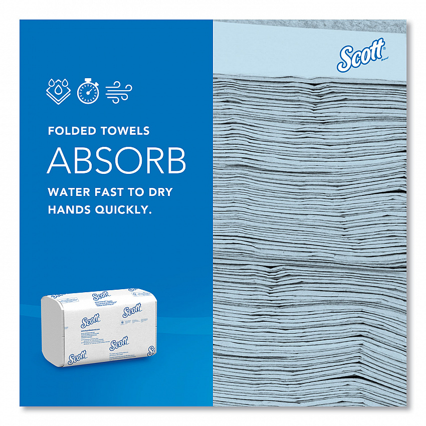 Pro Scottfold Towels, 1-Ply, 7.8 x 12.4, White, 175 Towels/Pack, 25 Packs/Carton (01960)
