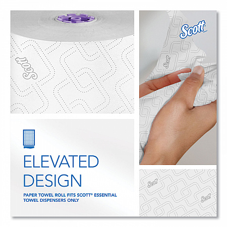 Essential High Capacity Hard Roll Towel, 1-Ply, 8