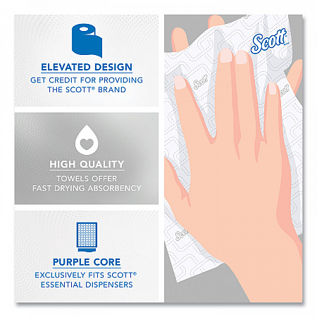 Essential High Capacity Hard Roll Towel, 1-Ply, 8