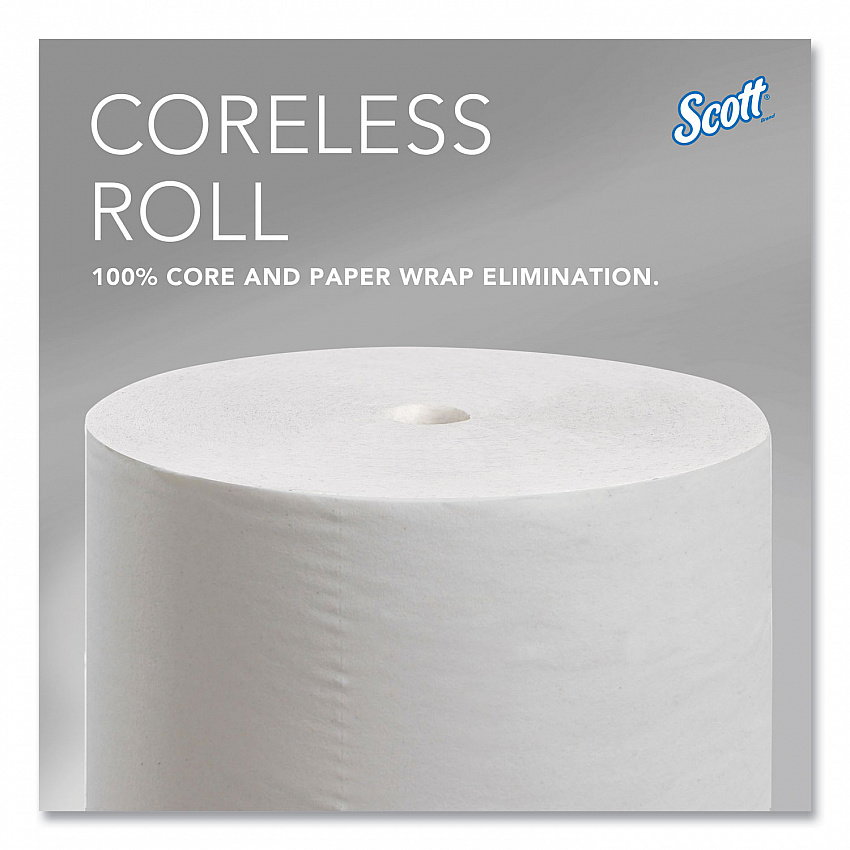 Essential Coreless SRB Bathroom Tissue, Septic Safe, 2-Ply, White, 1,000 Sheets/Roll, 36 Rolls/Carton (04007)