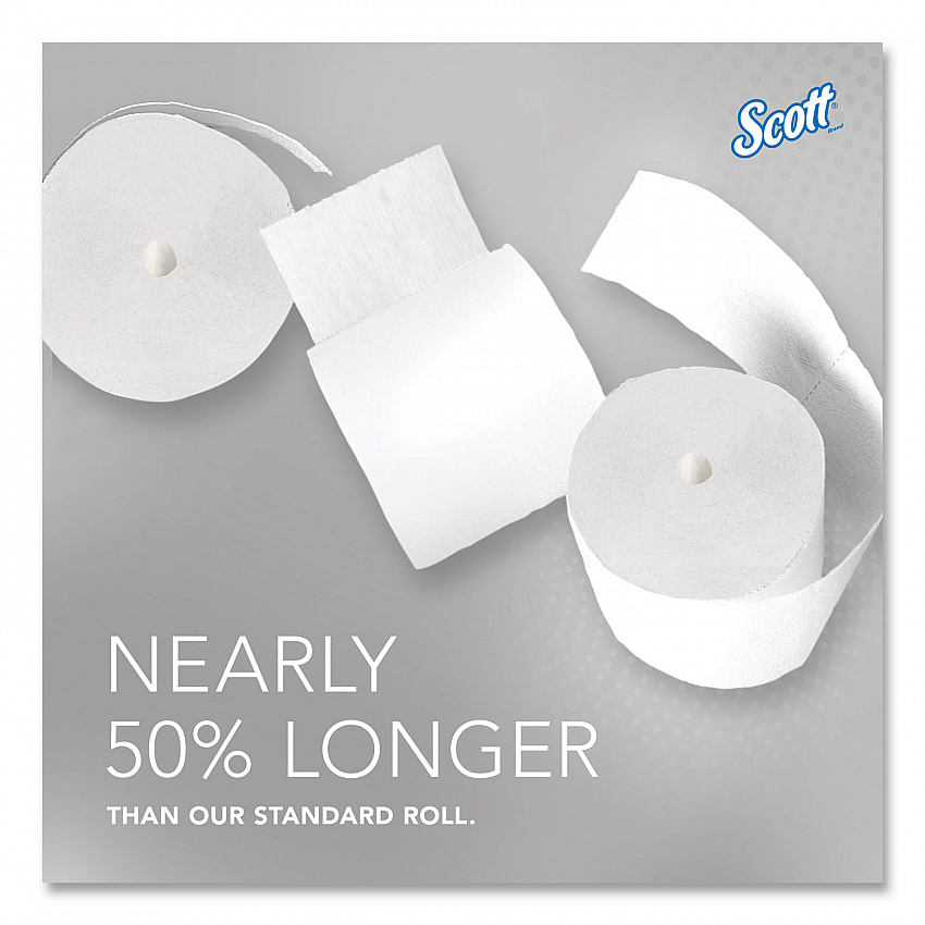 Essential Coreless SRB Bathroom Tissue, Septic Safe, 2-Ply, White, 1,000 Sheets/Roll, 36 Rolls/Carton (04007)