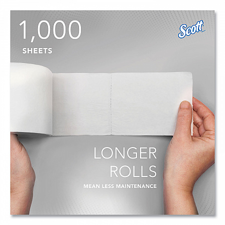 Essential Coreless SRB Bathroom Tissue, Septic Safe, 2-Ply, White, 1,000 Sheets/Roll, 36 Rolls/Carton (04007)