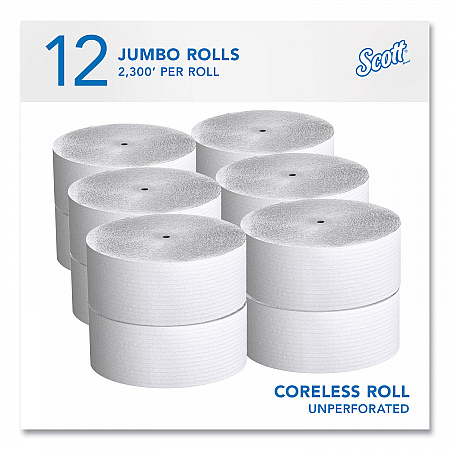 Essential Coreless JRT, Septic Safe, 1-Ply, 3.75