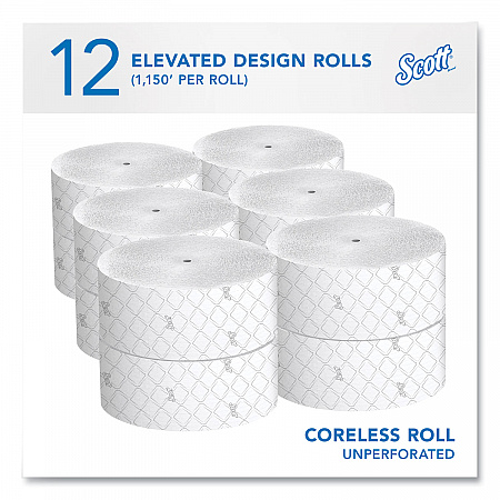 Essential Coreless JRT, Septic Safe, 2-Ply, 3.75