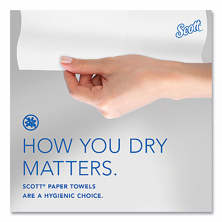 Pro Hard Roll Paper Towels with Absorbency Pockets for Scott Pro Dispenser, Blue Core Only, 1-Ply, 7.5