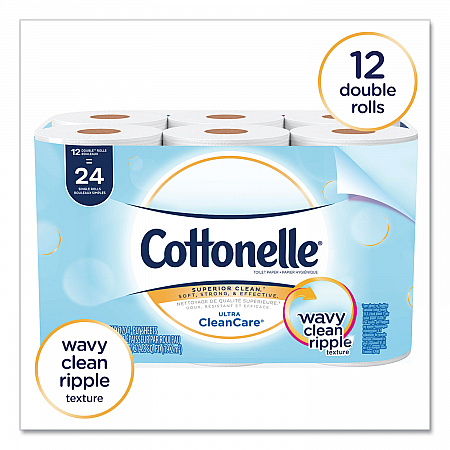 Clean Care Bathroom Tissue, Septic Safe, 1-Ply, White, 170 Sheets/Roll, 48 Rolls/Carton (12456)