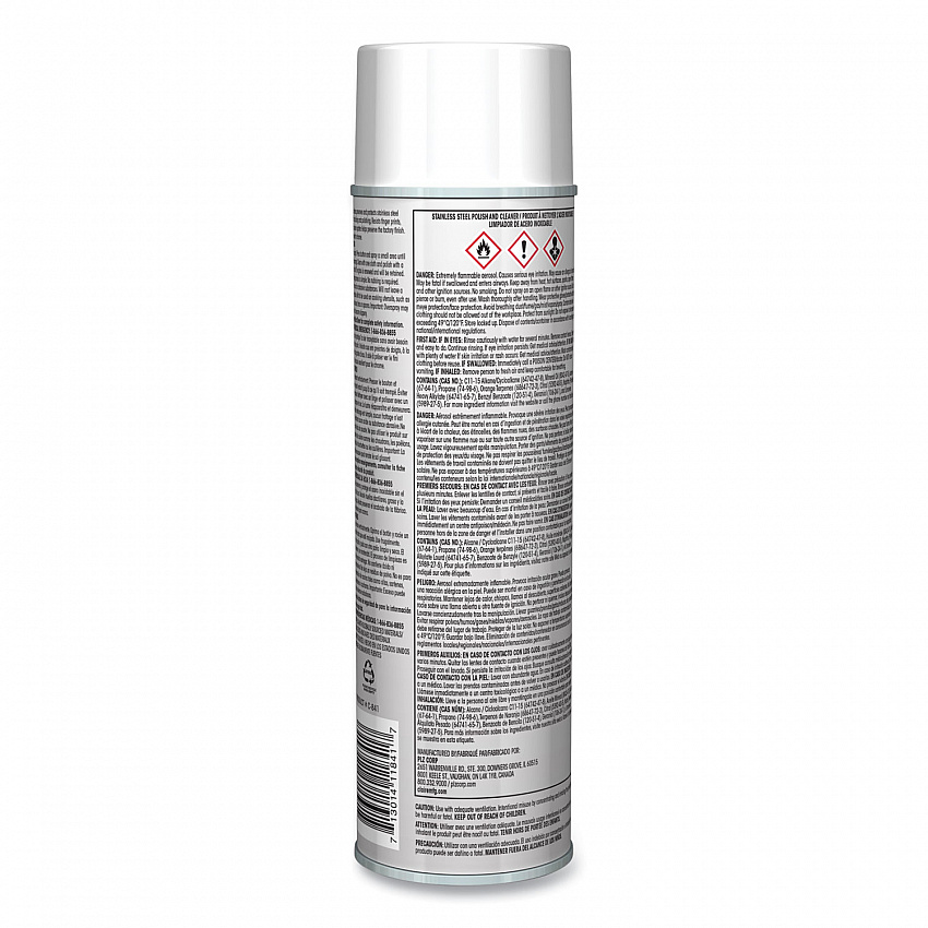 Stainless Steel Polish and Cleaner, 15 oz Aerosol Spray, Dozen (841)