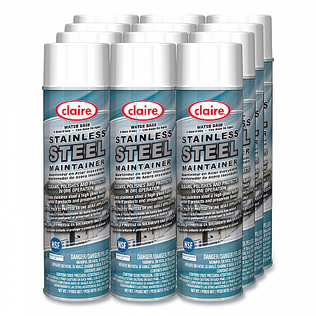 Stainless Steel Maintainer, 16 oz Aerosol Spray, Dozen (844)