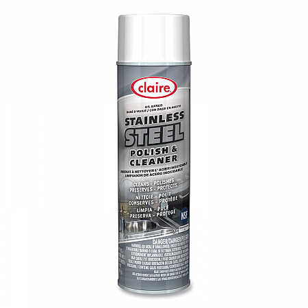 Stainless Steel Polish and Cleaner, 15 oz Aerosol Spray, Dozen (841)