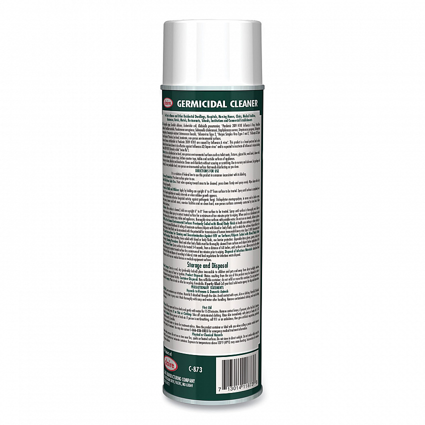 Germicidal Cleaner, Floral Scent, 19 oz Aerosol Spray, Dozen (873)