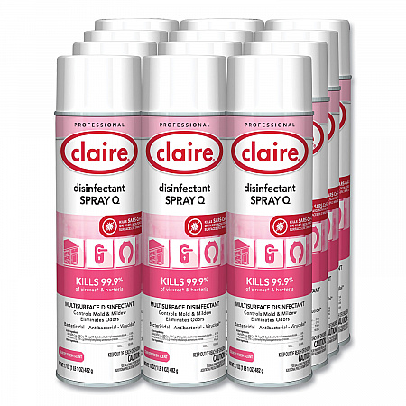 Spray Q Disinfectant, Country Fresh Scent, 17 oz Aerosol Spray, Dozen (1001)