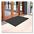 Ecomat Crosshatch Entry Mat, Rectangular, Charcoal Gray Crush-Resistant Ribbed Surface, 36