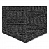Ecomat Crosshatch Entry Mat, Rectangular, Charcoal Gray Crush-Resistant Ribbed Surface, 36
