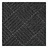 Ecomat Crosshatch Entry Mat, Rectangular, Charcoal Gray Crush-Resistant Ribbed Surface, 48