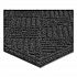 Ecomat Crosshatch Entry Mat, Rectangular, Charcoal Gray Crush-Resistant Ribbed Surface, 48